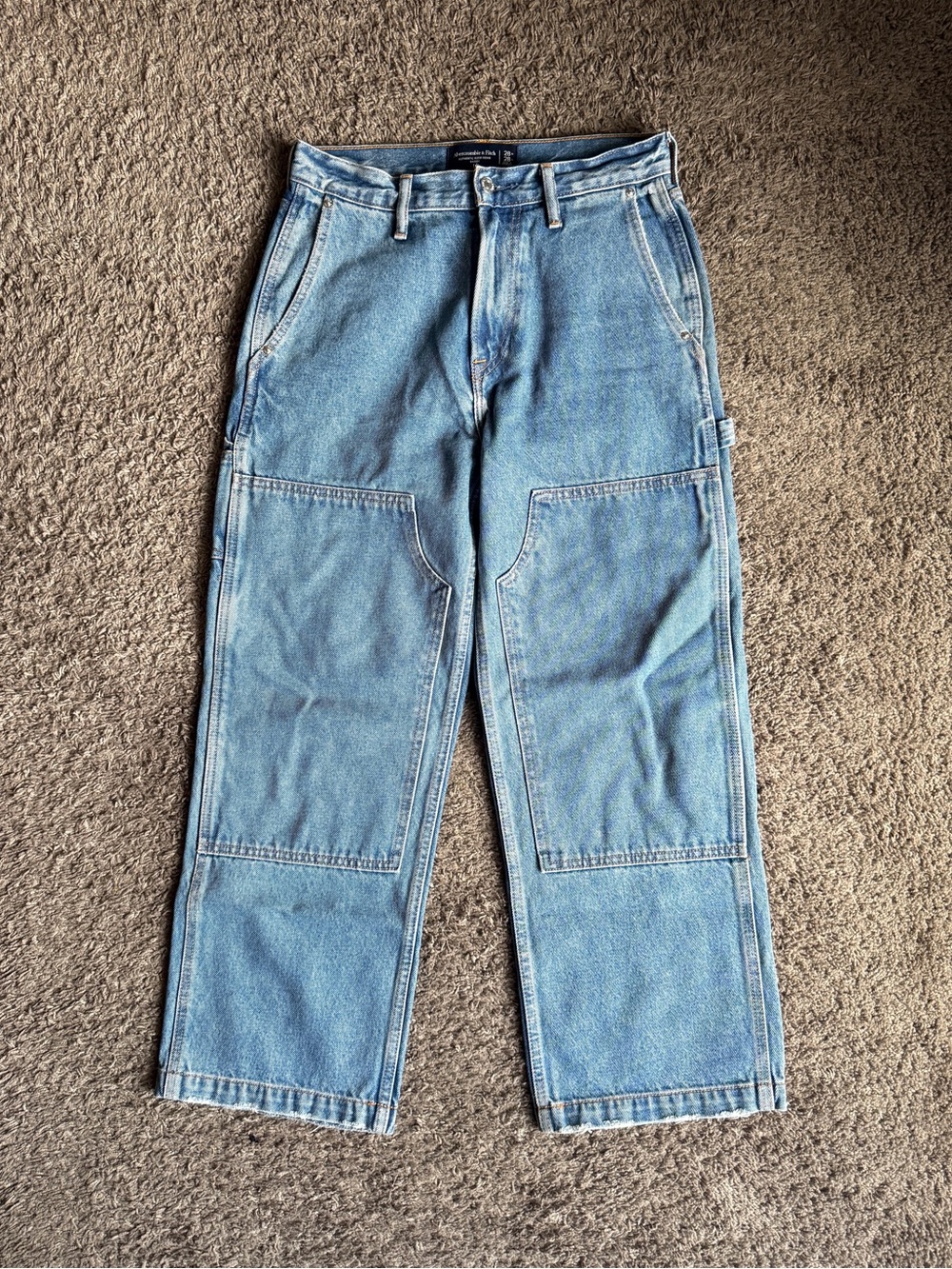Abercrombie & Fitch Light Blue Baggy Denim Jeans